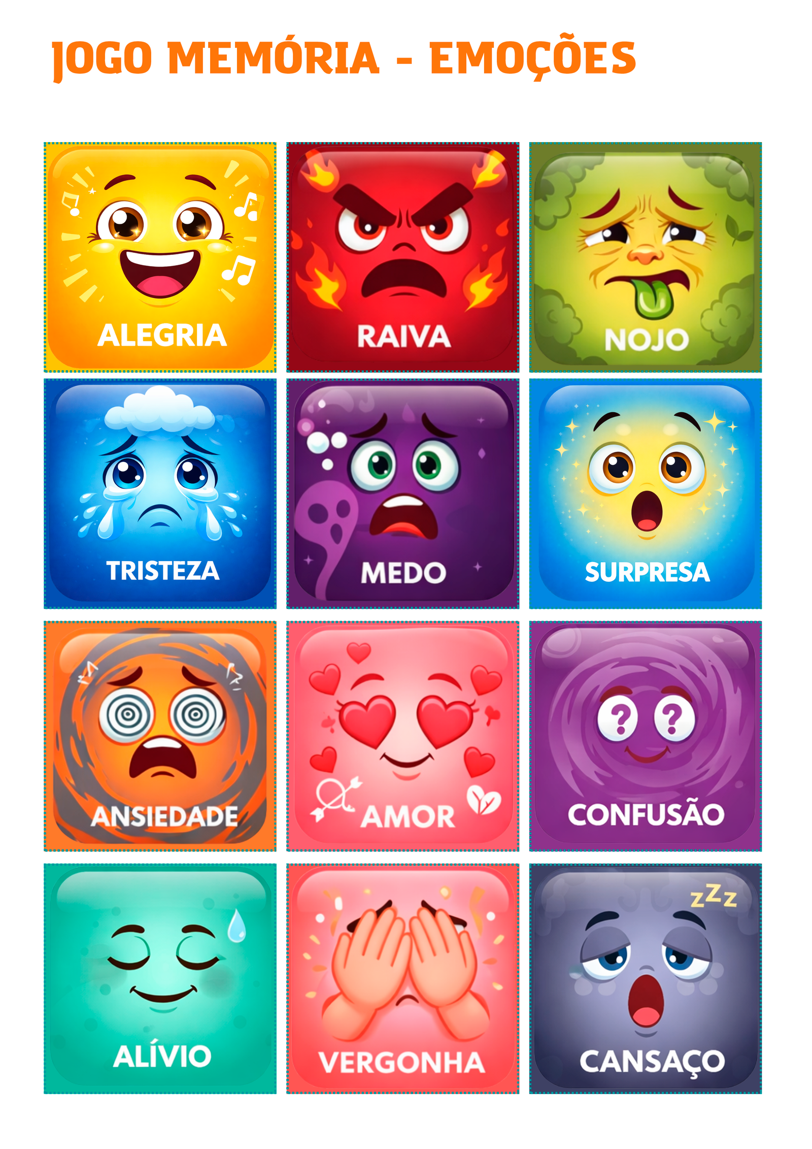 Jogo da Memória - Emoções-1